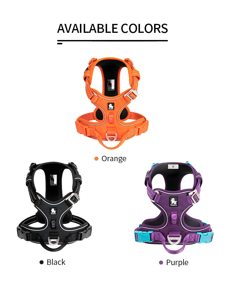 Arnés Anti-Tirones para Perros — Reflectante Ajustable