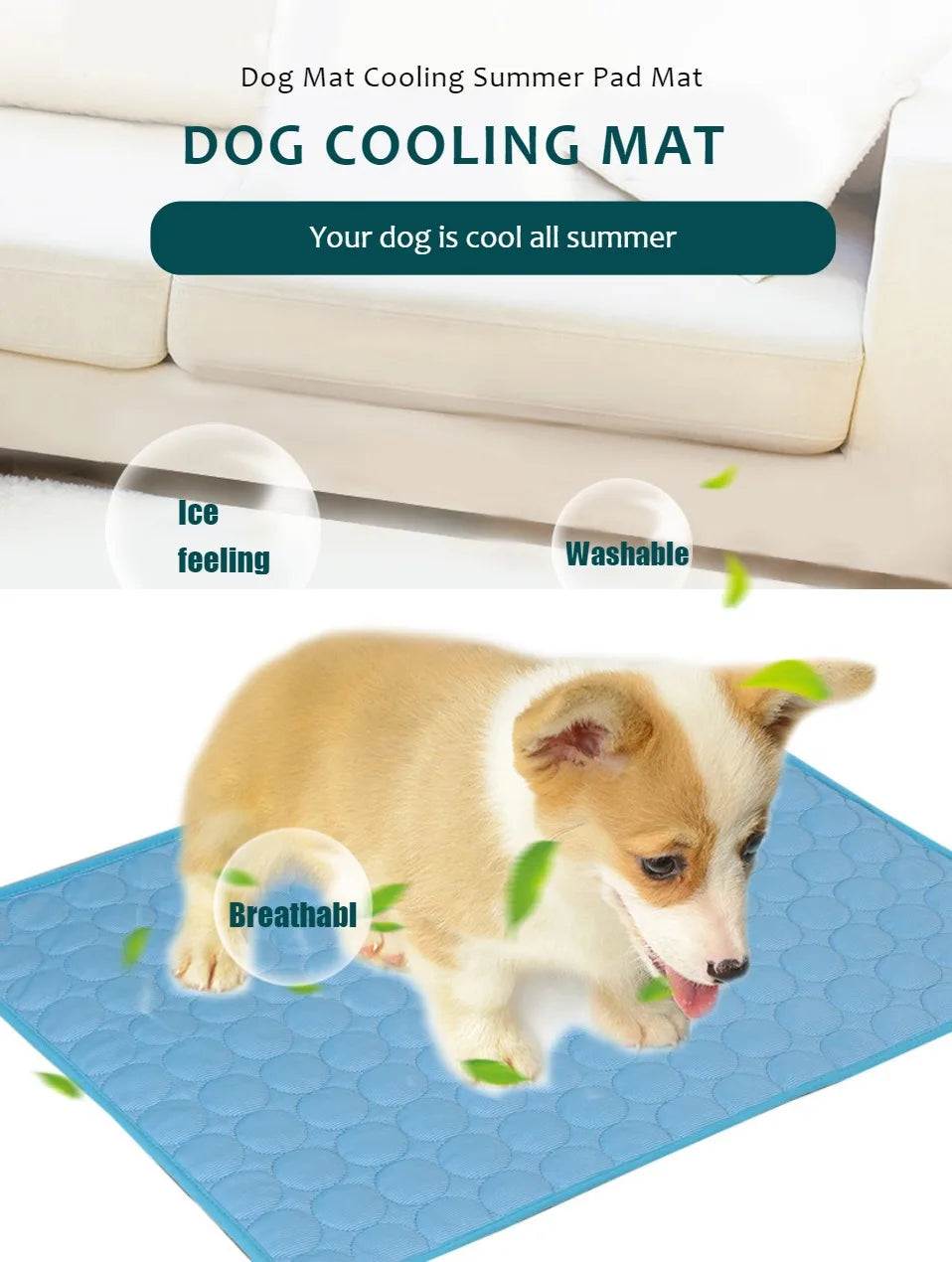 Colchoneta Refrescante para Perros — Cooling Mat Verano