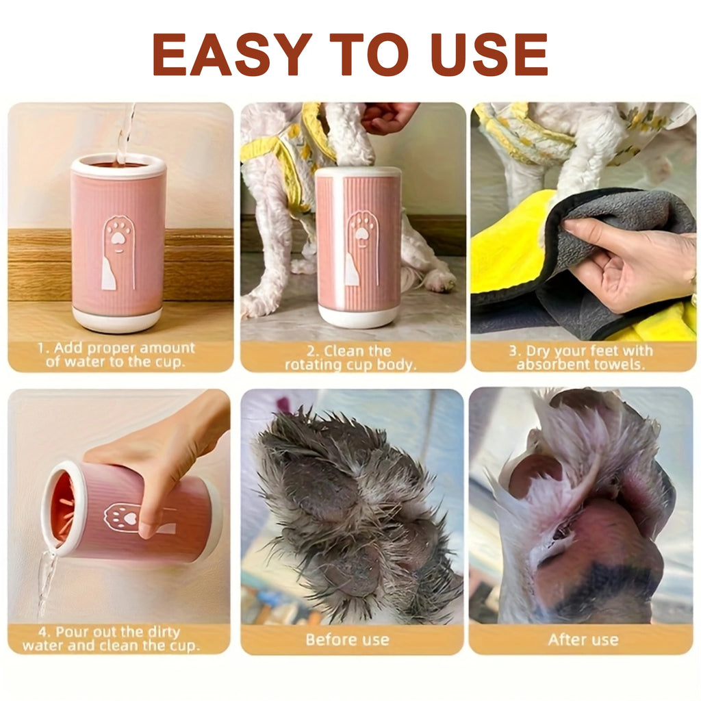 Limpiador de Patas para Perros — Paw Cleaner Portátil