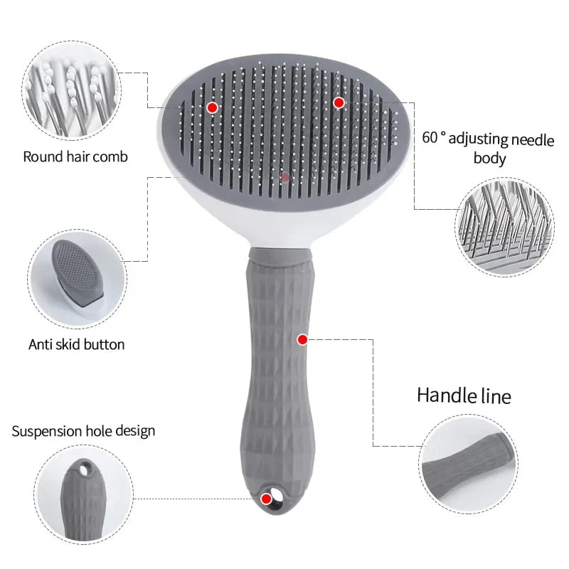 Cepillo Autogrooming para Gatos — Esquina con Ventosa