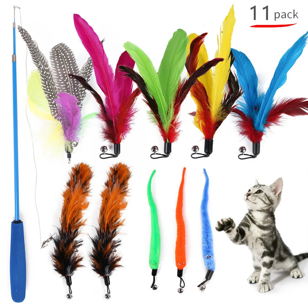 Túnel Plegable para Gatos — Set Juguetes Interactivos